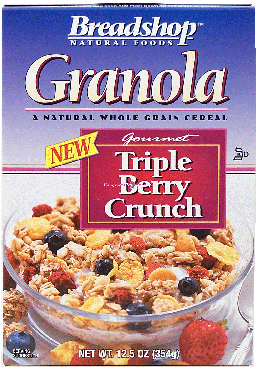 Breadshop&nbsp;&nbsp;triple berry crunch gourmet granola whole grain cereal Full-Size Picture
